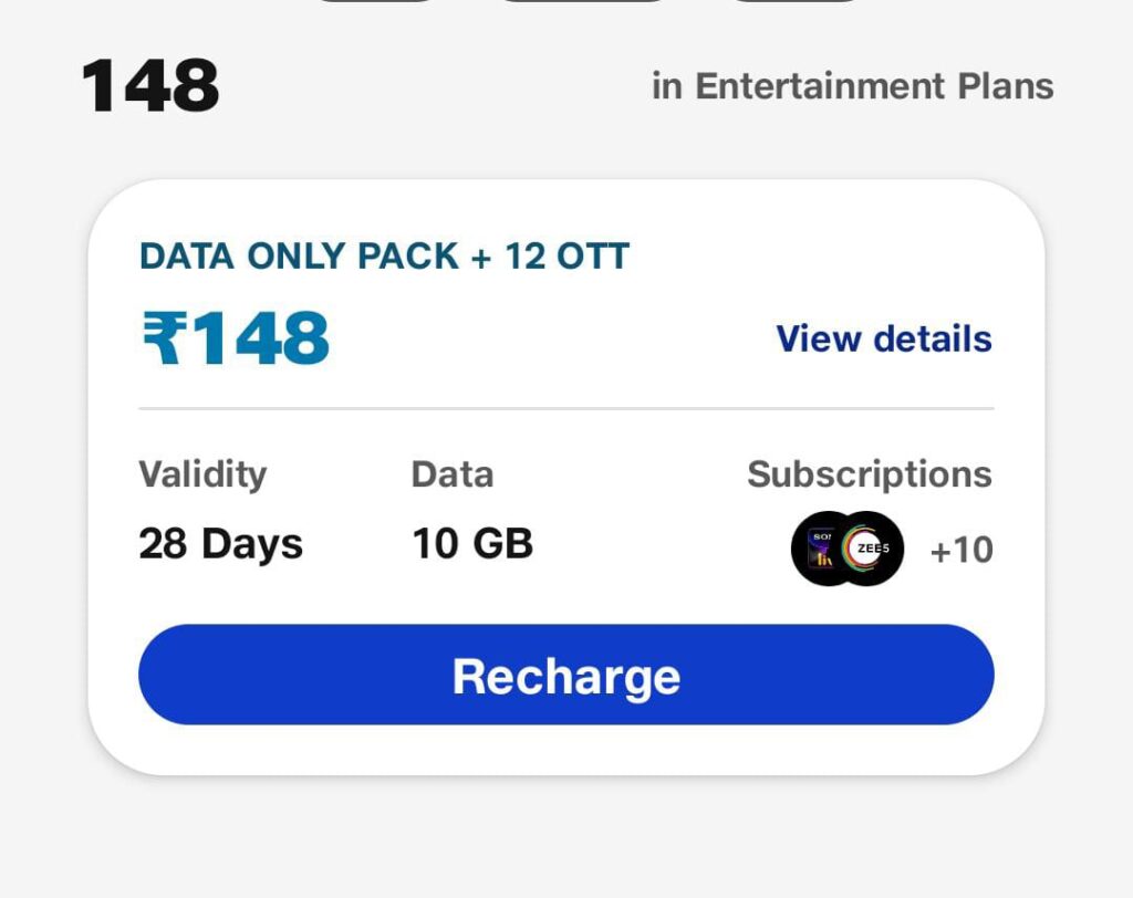 Jio New OTT Plans Prepaid Details 2024