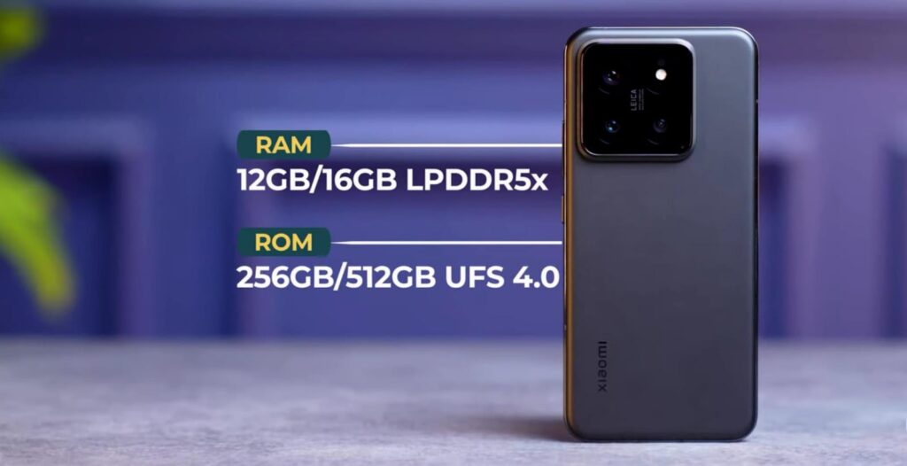 Xiaomi 14 processor & storage